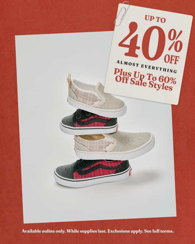 Up to 40% off almost everything