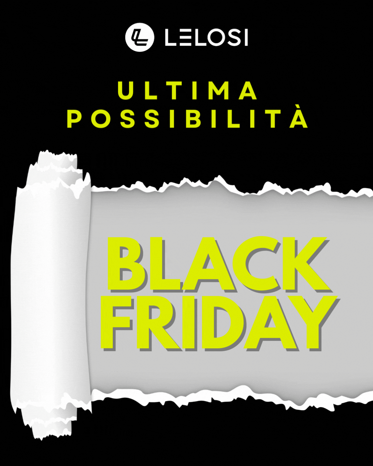ULTIMO GIORNO per gli sconti del Black Friday