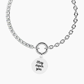 Bracciale DUETTO   con ciondolo STAY SUPER YOU