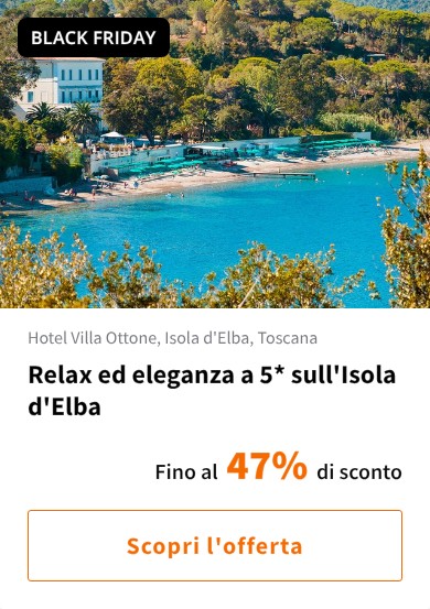 Relax ed eleganza a 5* sull&#x27;Isola d&#x27;Elba