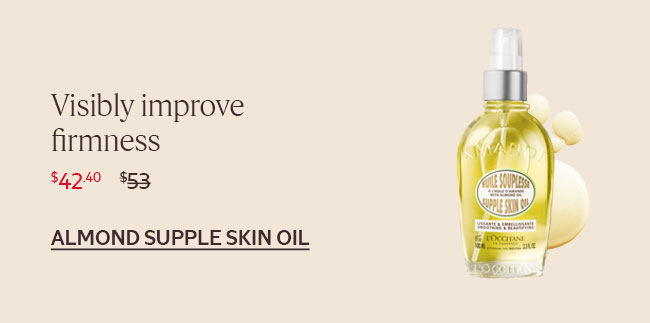 VISIBLY IMPROVE FIRMNESS | ALMOND SUPPLE SKIN OIL