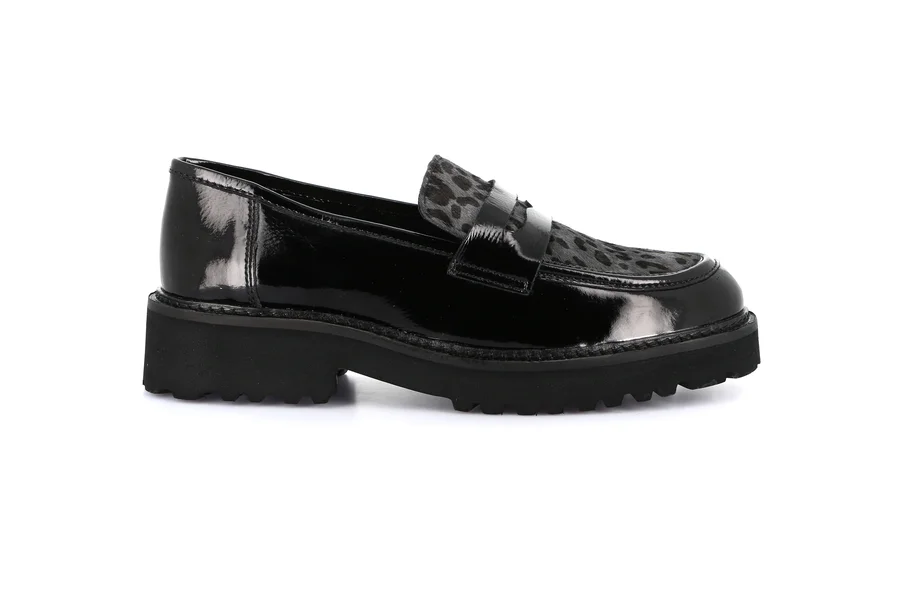 Mocassino con particolare animalier | REBE