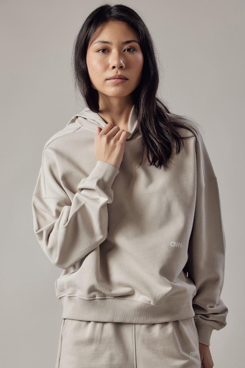 Felpa con Cappuccio Loose Fit Donna