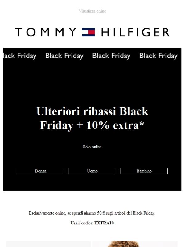 Ulteriori ribassi Black Friday.