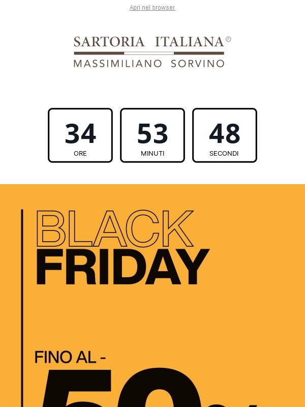 🖤 BLACK WEEKEND Fino al -50% su Abiti, Giacche, Maglie e Camicie!