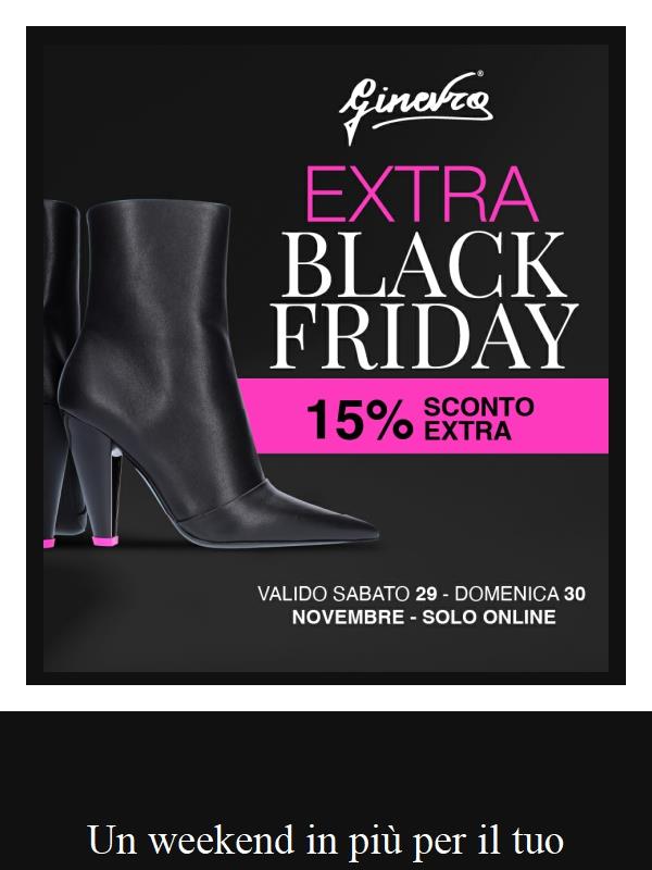 ♥️ Una sorpresa per te: il Black Friday continua!