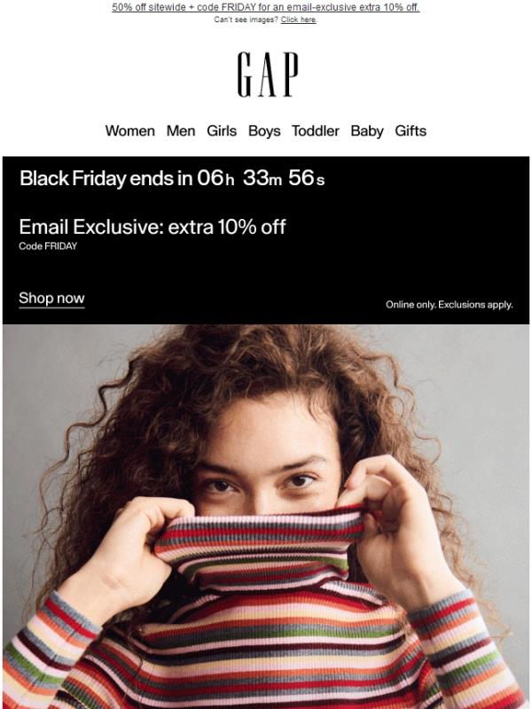 NOW OR NEXT YEAR — FINAL CALL AT BLACK FRIDAY