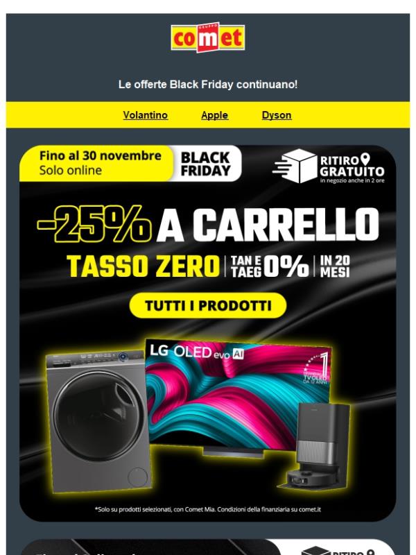 BLACK FRIDAY | -25% a carrello 💥