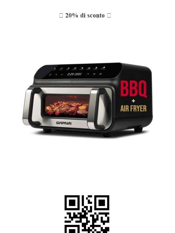 🎉 Offerta Speciale: G3 Ferrari Friggitrice BBQ! 🍽️