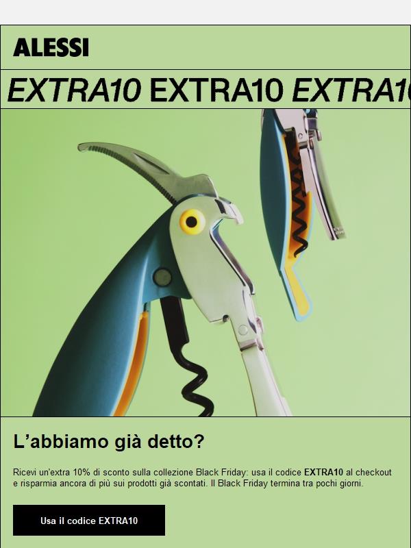 Non perdere il tuo 10% extra