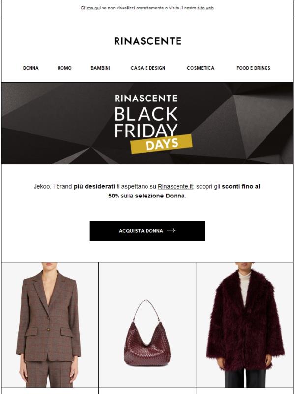 Black Friday Days: i brand più desiderati fino al -50%