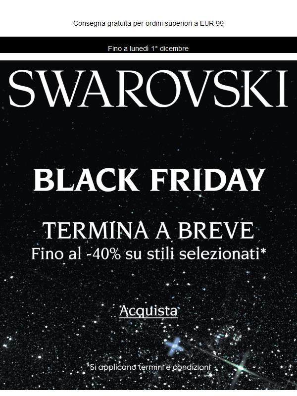 Black Friday: ultimi giorni