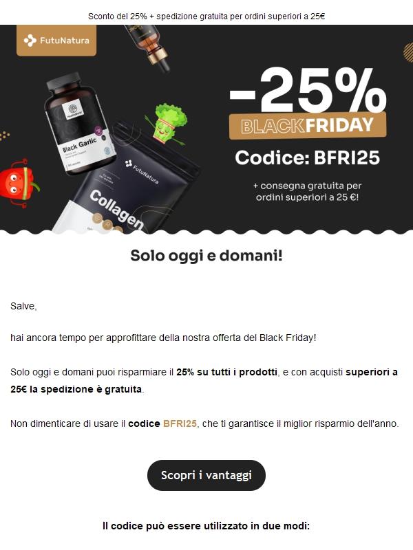 Il Black Friday non è ancora finito🖤