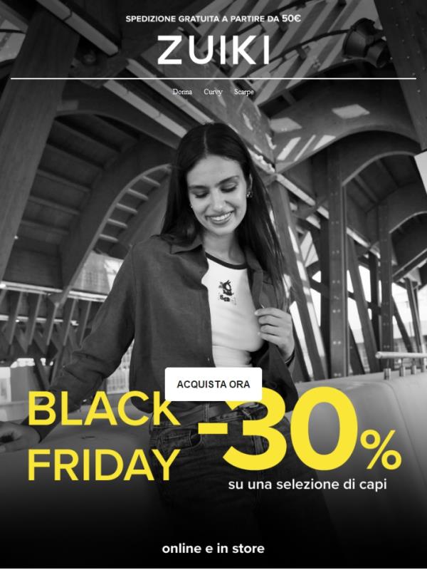 Black Friday 🖤 a meno di 15€
