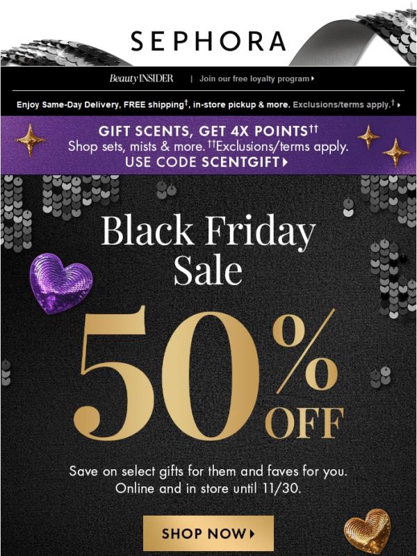 Getting 50% off top beauty is so your weekend vibe—don’t miss out 💋