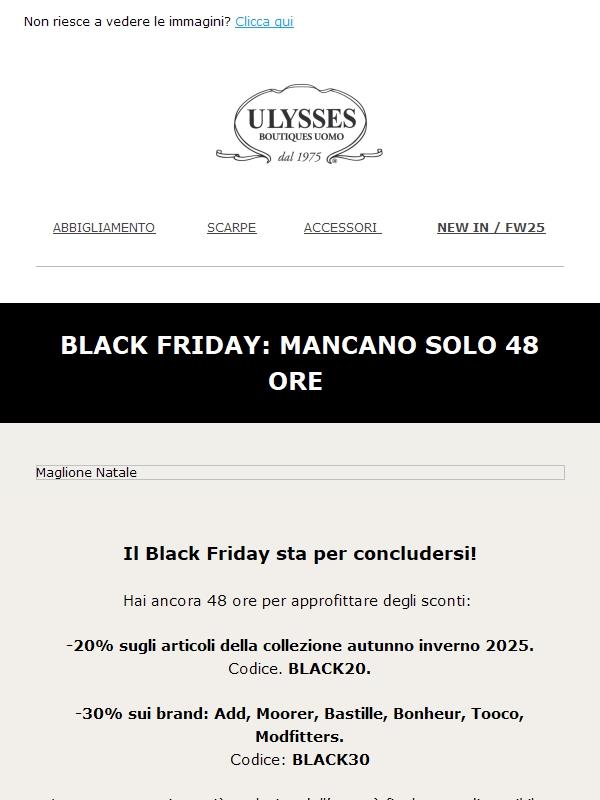 Ultima occasione: -20% e -30%