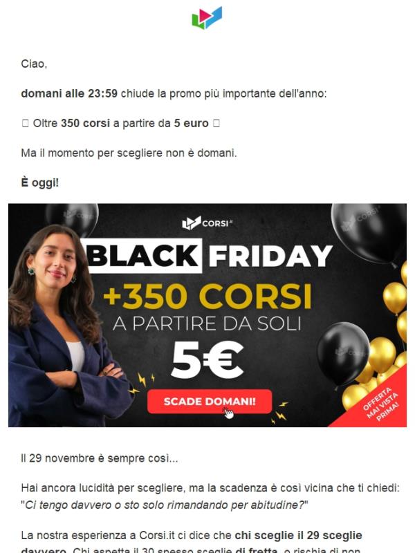 (Termina domani) ⚫️Friday