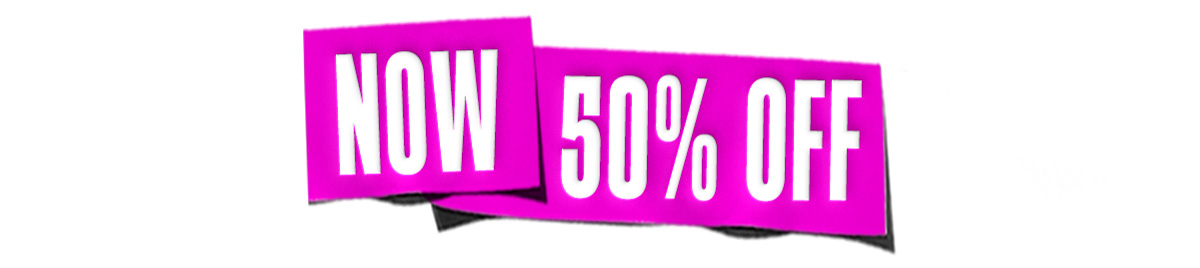 NOW 50% OFF