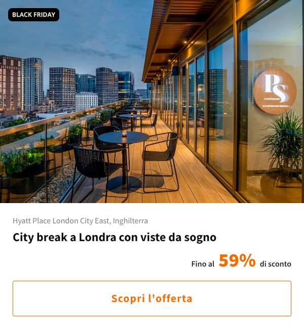 City break a Londra con viste da sogno