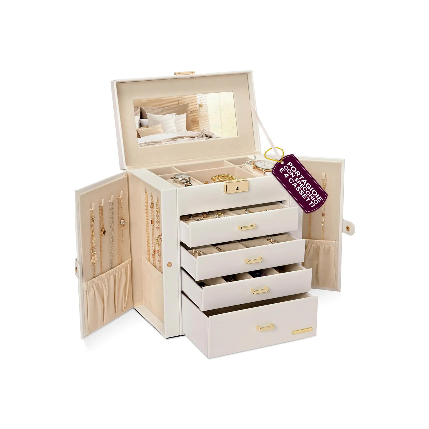 Image of Portagioie Multiuso con Specchio 