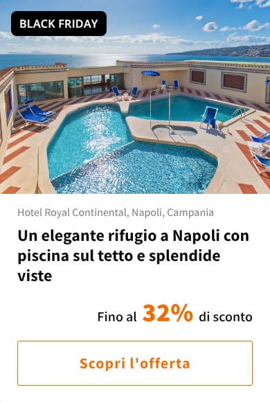 Un elegante rifugio a Napoli con piscina sul tetto e splendide viste