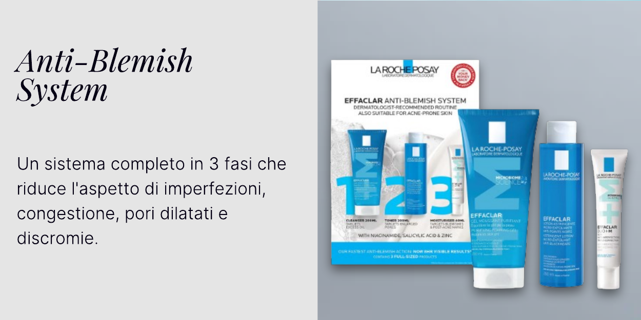 effaclar 3 step anti blemish system