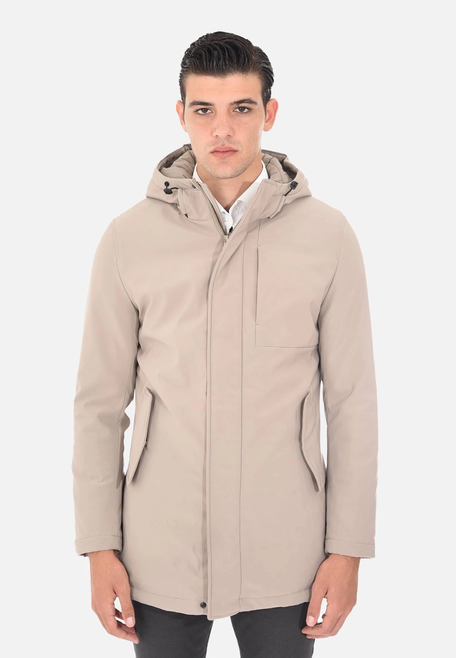 Image of Parka con tasca al petto
