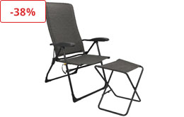 Set sedia e poggiagambe Allia