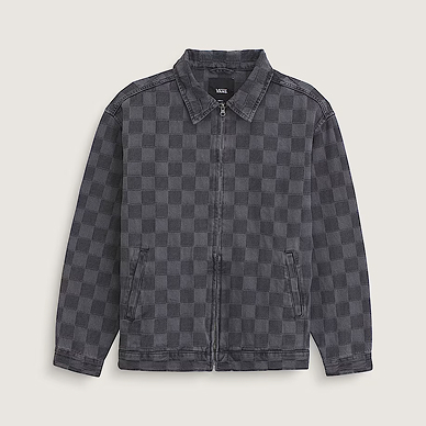 Pitstop Checkered Station Denim Jacket