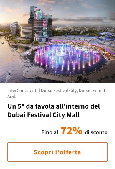 Un 5* da favola all&#x27;interno del Dubai Festival City Mall