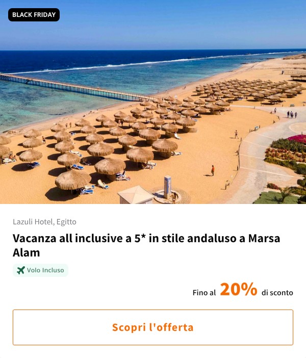 Vacanza all inclusive a 5* in stile andaluso a Marsa Alam