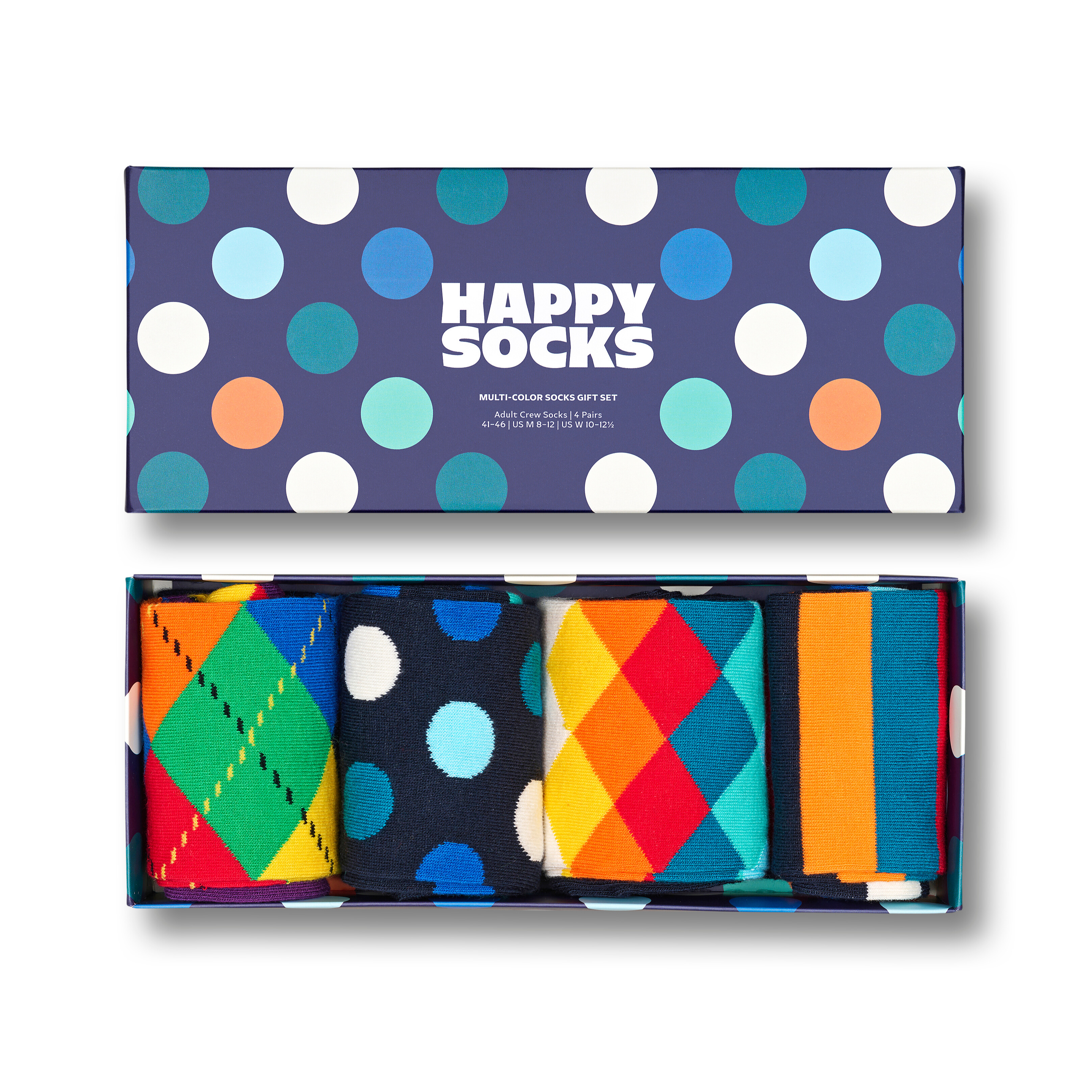 4-Pack Multi-Color Socks Gift Set
