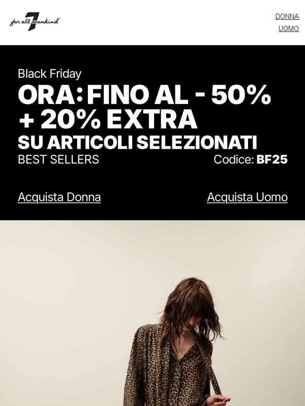 Fino al 50% di sconto sui nostri bestsellers