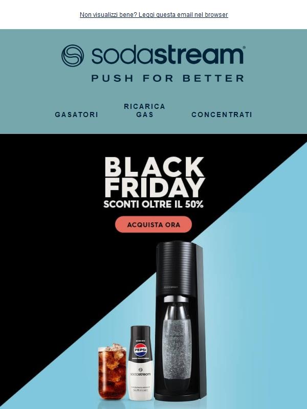 Ultime ore di Black Friday Sodastream ⏰🚨