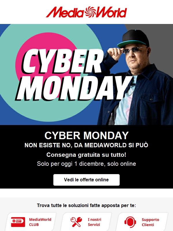 CYBER MONDAY: solo l’1/12, solo online!
