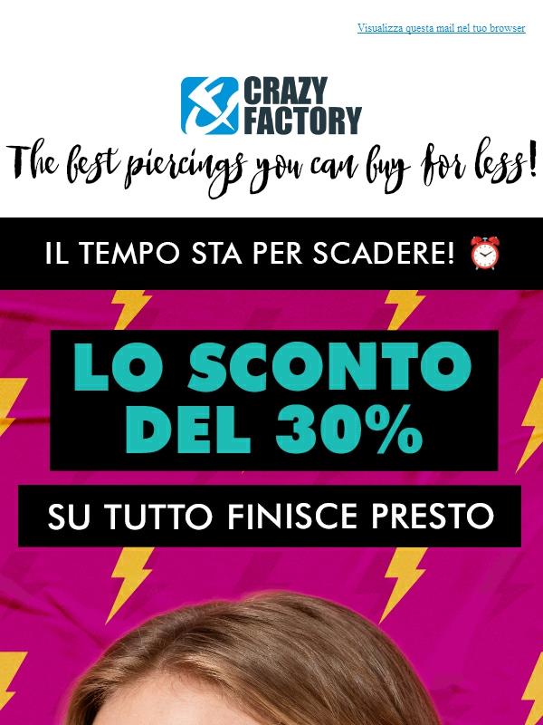 🖤 Il Black Weekend continua! Approfitta del 30% di sconto su tutto, fino a esaurimento scorte,