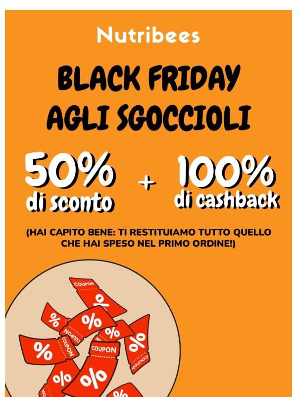 È troppo conveniente: 50% di sconto + 100% di cashback
