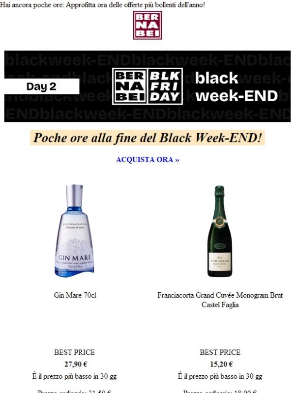 Black Week - END 🏃‍♀️ Fino a mezzanotte!