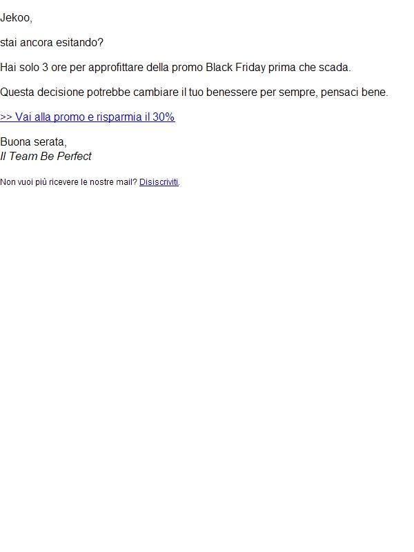 Ultime 3 ore: il tuo corpo inizia a giudicarti.