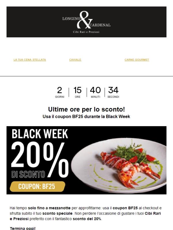 ⏱️ Ultime Ore per il Black Friday! | 20% di Sconto su Tutto