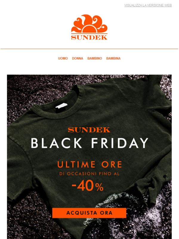 🚨 ULTIME ORE DI BLACK FRIDAY!