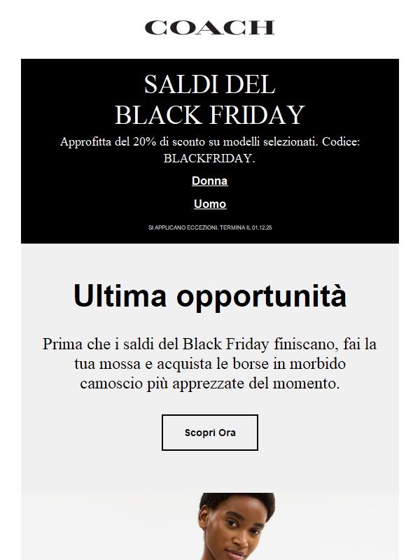 Approfitta del 20% di sconto su *queste* borse in morbido camoscio