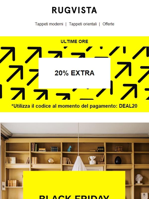 🚨 Ultime ore del BLACK FRIDAY Fino al 60%