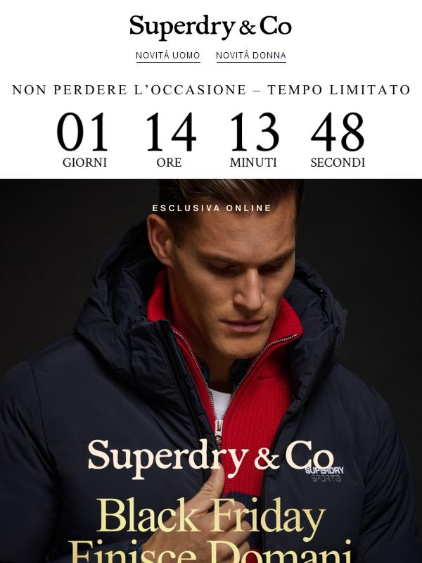 Il Black Friday finisce domani: giacche fino al -70%