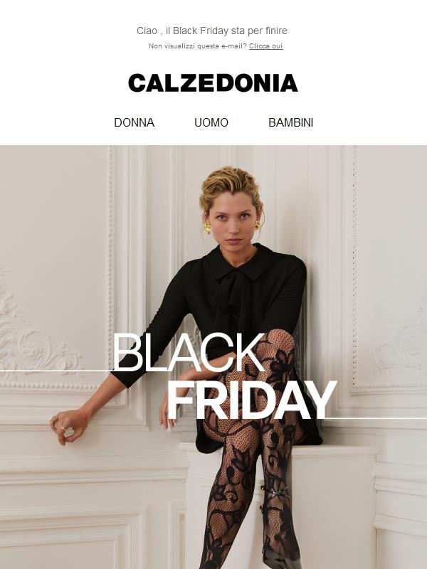 Black Friday: ultime ore fino al -50%