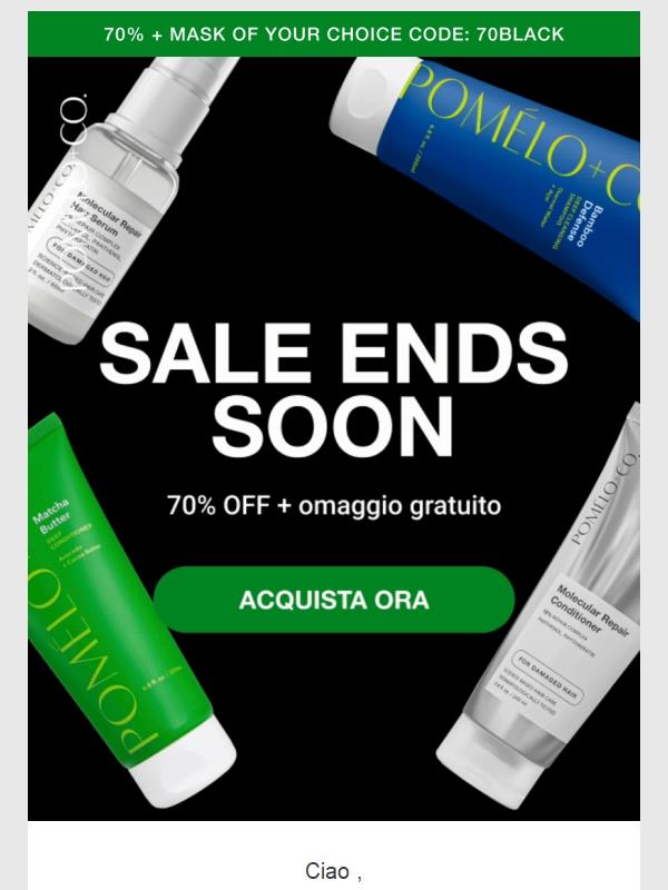 Black Sale – 70% DI SCONTO