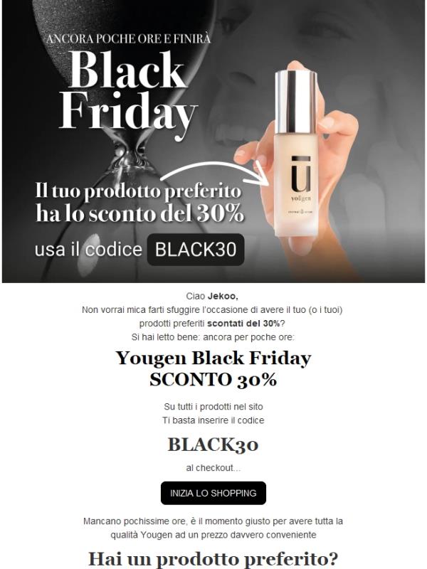 Ultima chiamata: il -30% scade tra pochissimo