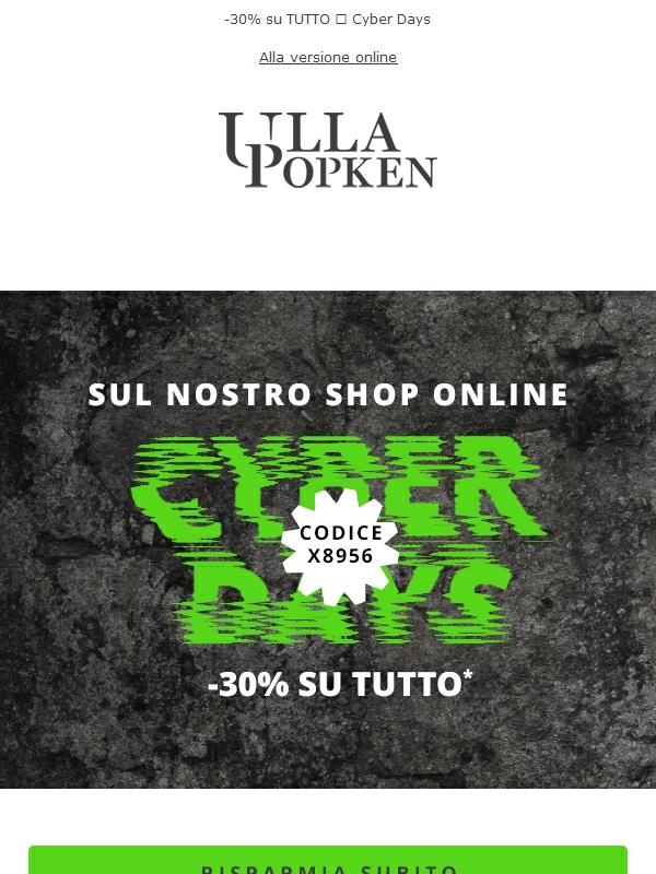 Sconto del 30% su TUTTO 💥 Approfittane subito!