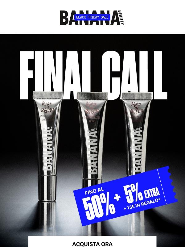 ULTIMA CHANCE ⏰ Il Black Friday termina domani