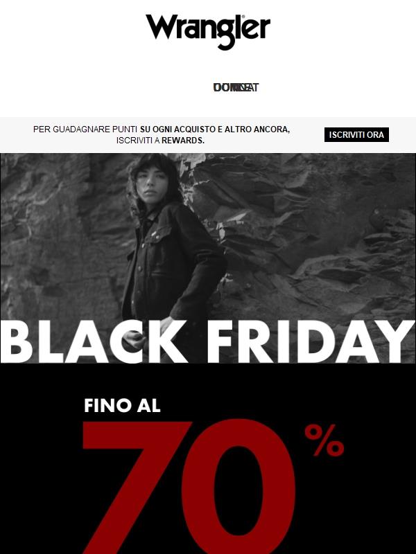 I saldi del Black Friday continuano! Fino al 70% di sconto